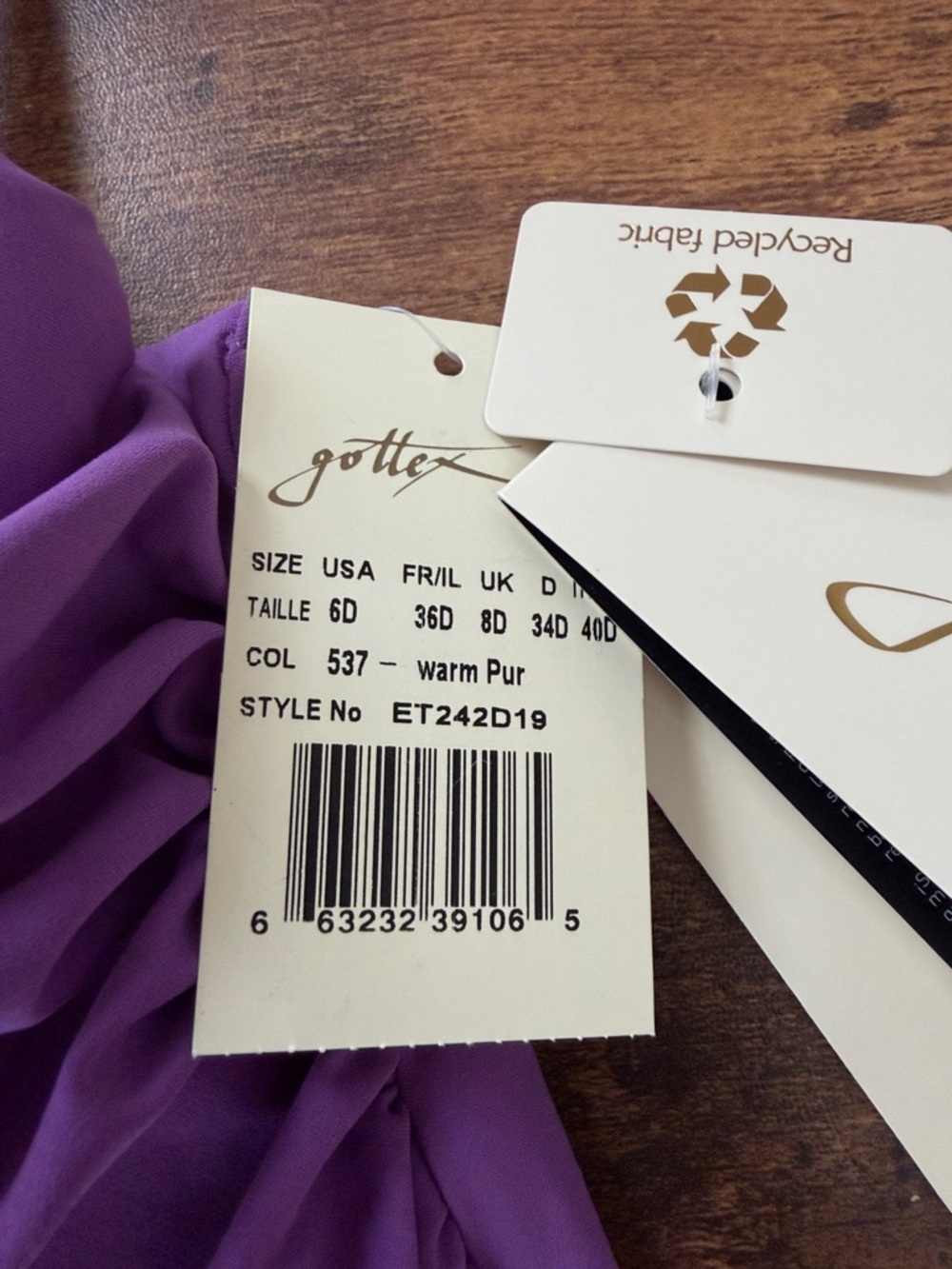 Profile By Gottex Purple Ruched One-Piece Swimsuit - Picture 3 of 8